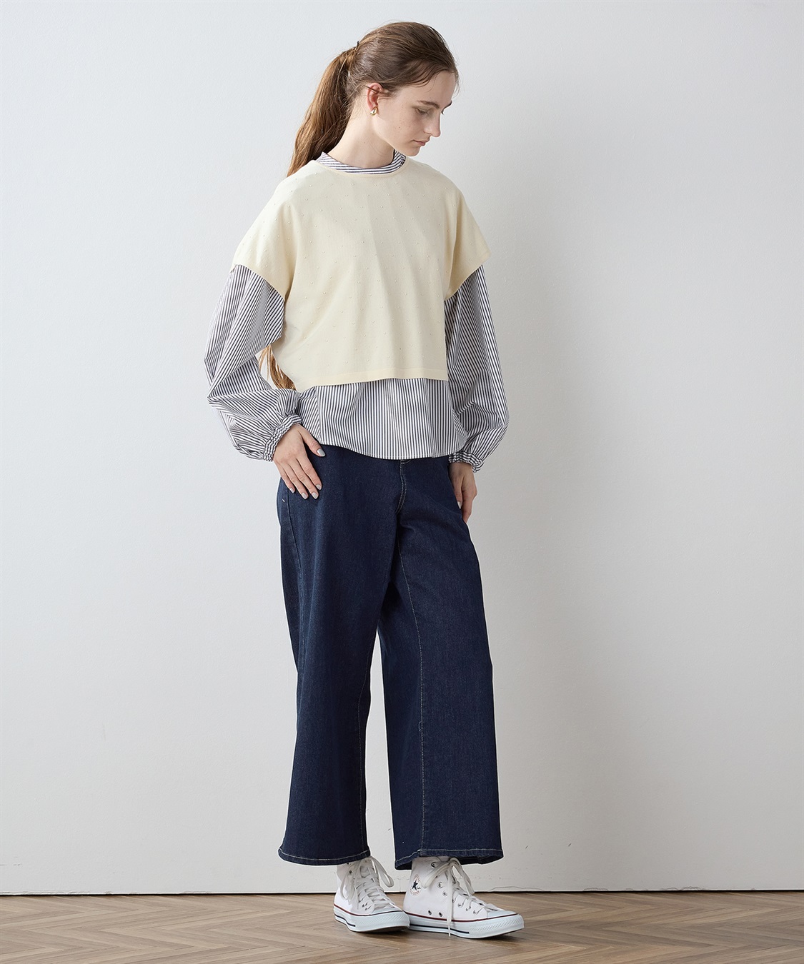 LE SOUK HOLIDAY ドットジャガード ニットベスト_sub_10