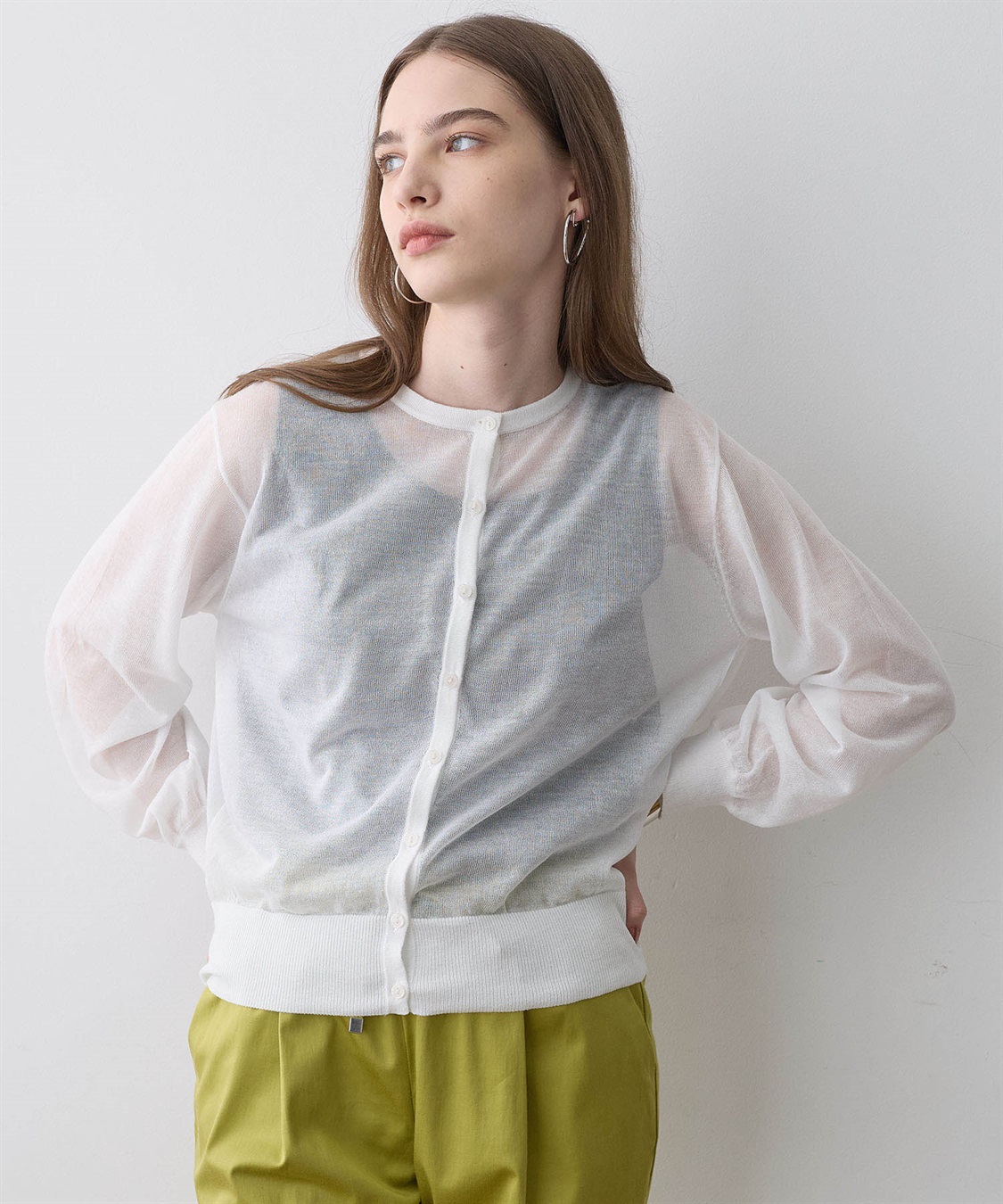 LE SOUK HOLIDAY シアーカーディガン_sub_8