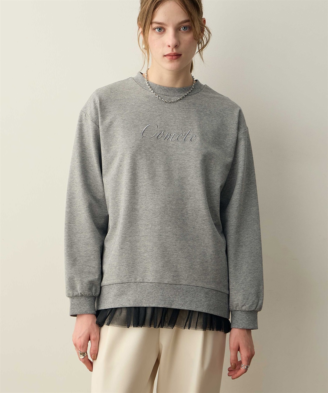 LE SOUK HOLIDAY チュールレイヤードプルオーバー_sub_9