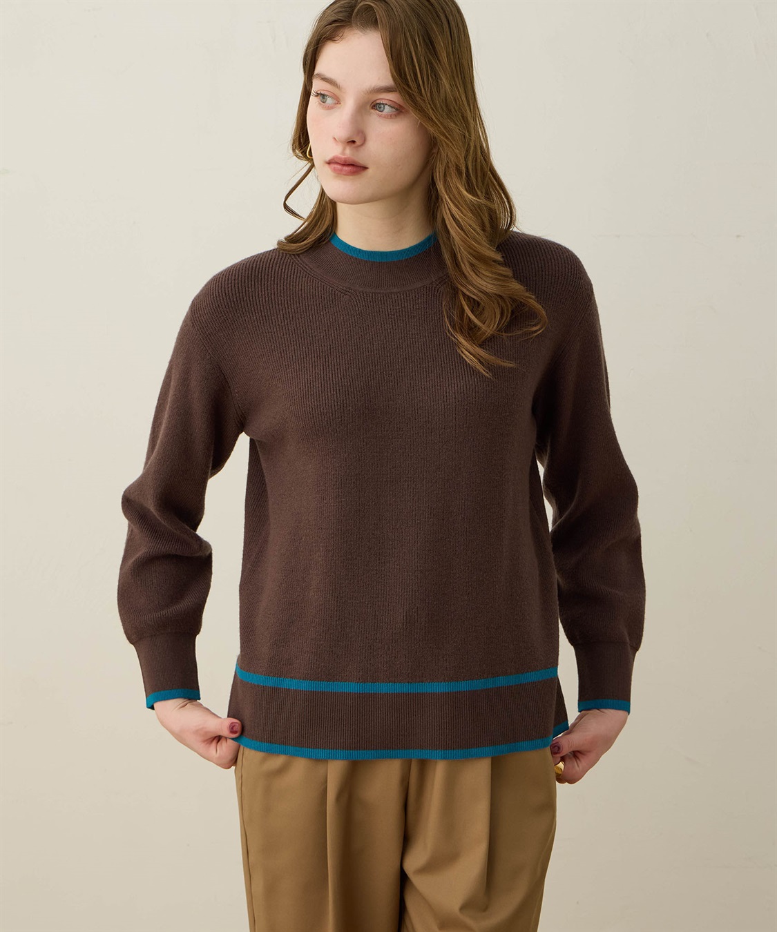 LE SOUK HOLIDAY バイカラーニット_sub_2