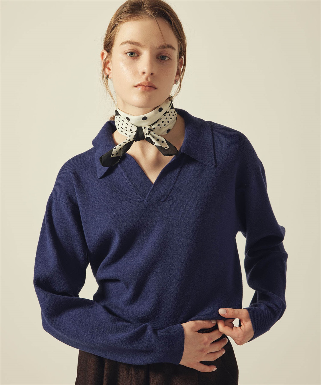 LE SOUK HOLIDAY スキッパーニットプルオーバー_sub_1