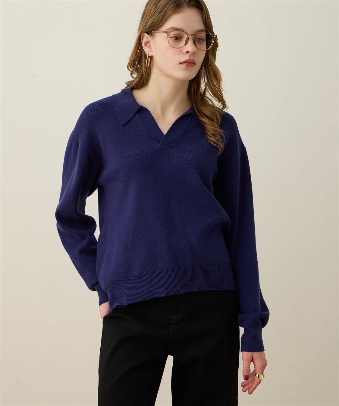 LE SOUK HOLIDAY スキッパーニットプルオーバー_sub_10