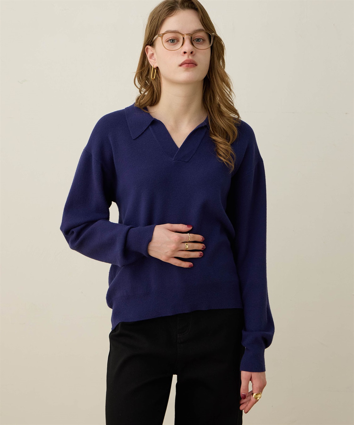 LE SOUK HOLIDAY スキッパーニットプルオーバー_sub_12