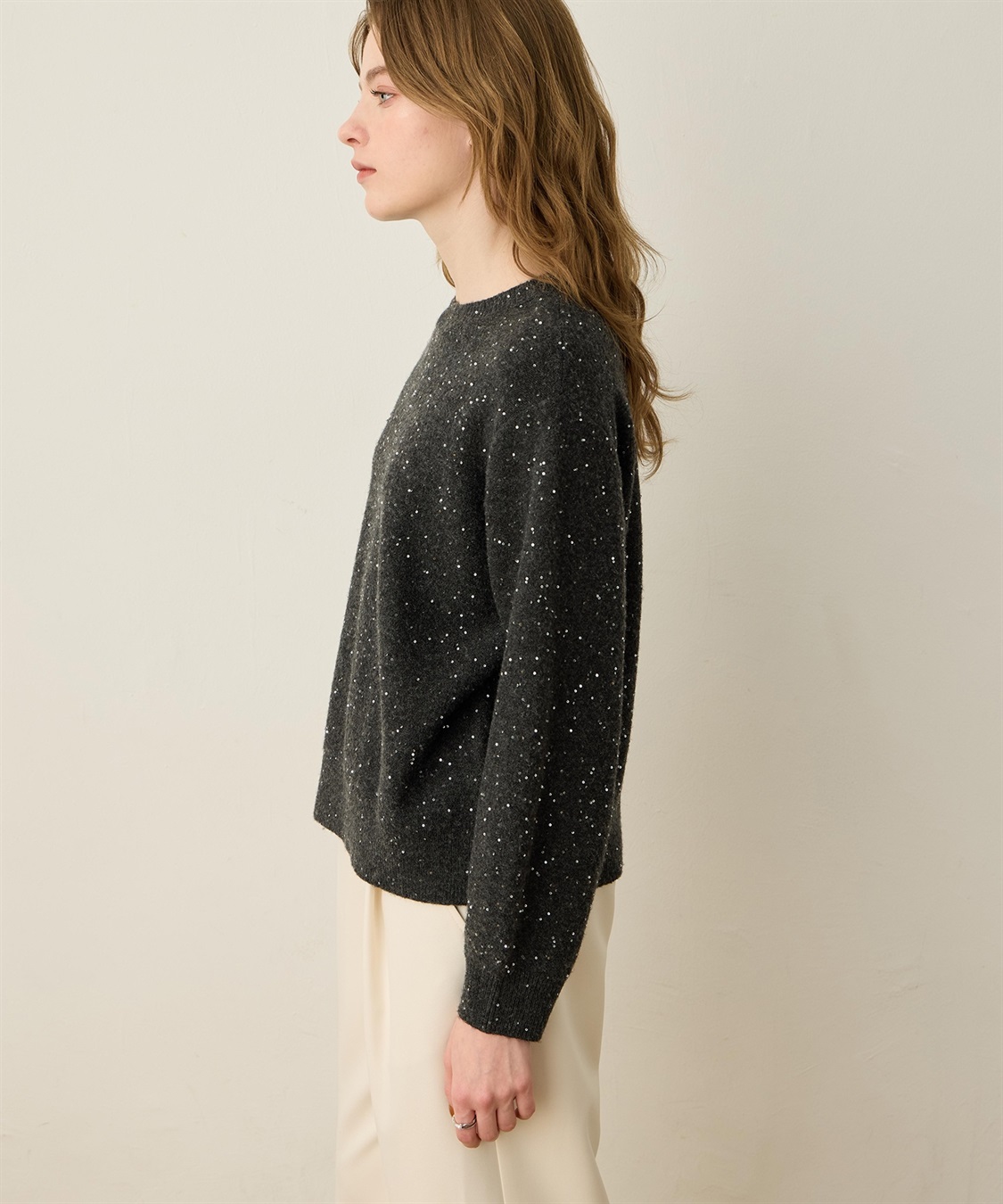 LE SOUK HOLIDAY スパンコールニットプルオーバー_sub_2