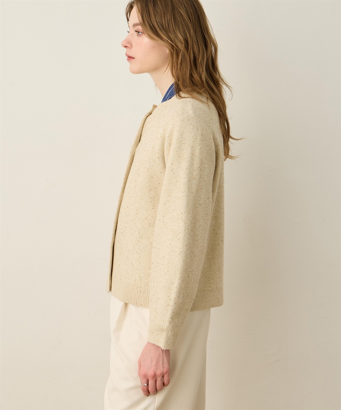 LE SOUK HOLIDAY スパンコールニットカーディガン_sub_3