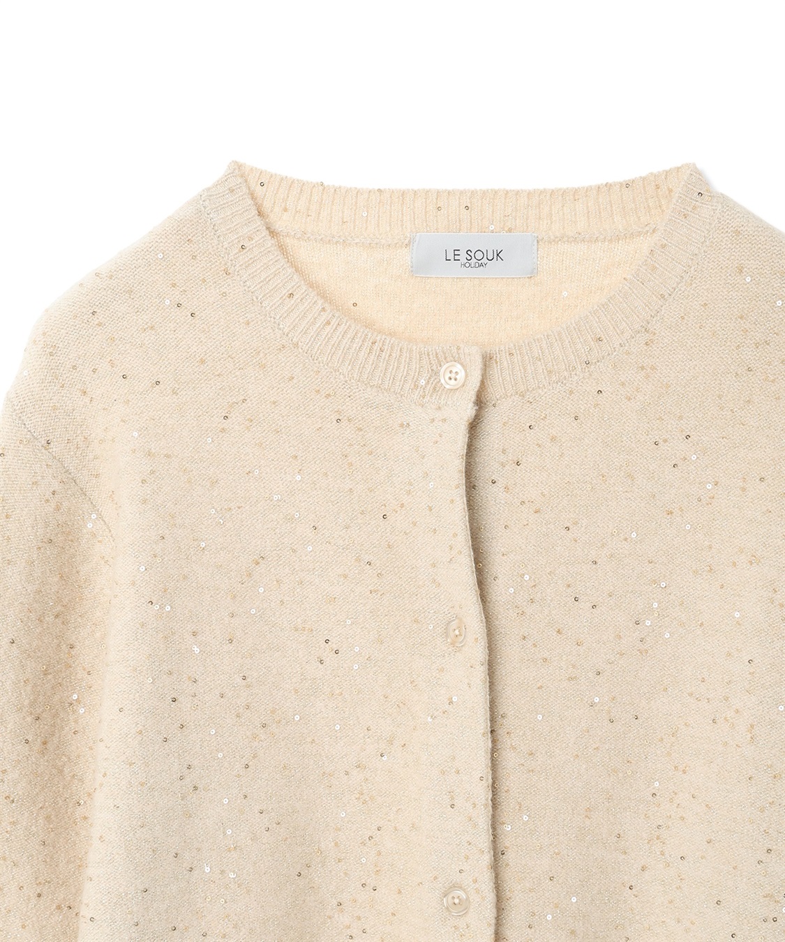 LE SOUK HOLIDAY スパンコールニットカーディガン_sub_24