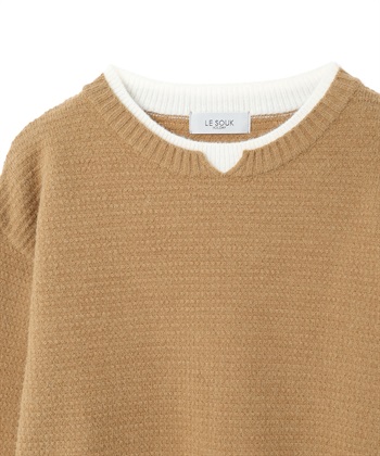 LE SOUK HOLIDAY レイヤードニットプルオーバー_subthumb_20