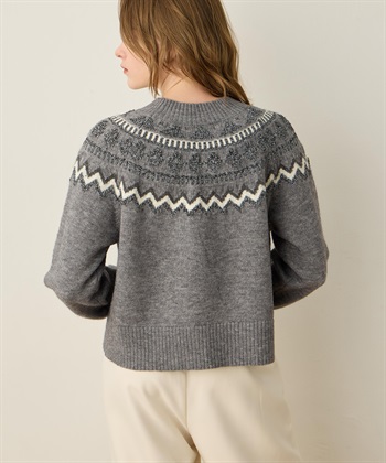 LE SOUK HOLIDAY 柄ニットプルオーバー_subthumb_4