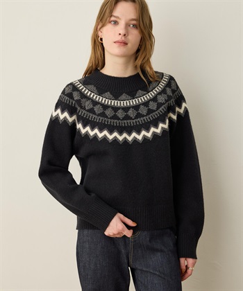 LE SOUK HOLIDAY 柄ニットプルオーバー_subthumb_5