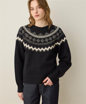 LE SOUK HOLIDAY 柄ニットプルオーバー_subthumb_6