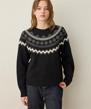 LE SOUK HOLIDAY 柄ニットプルオーバー_subthumb_7