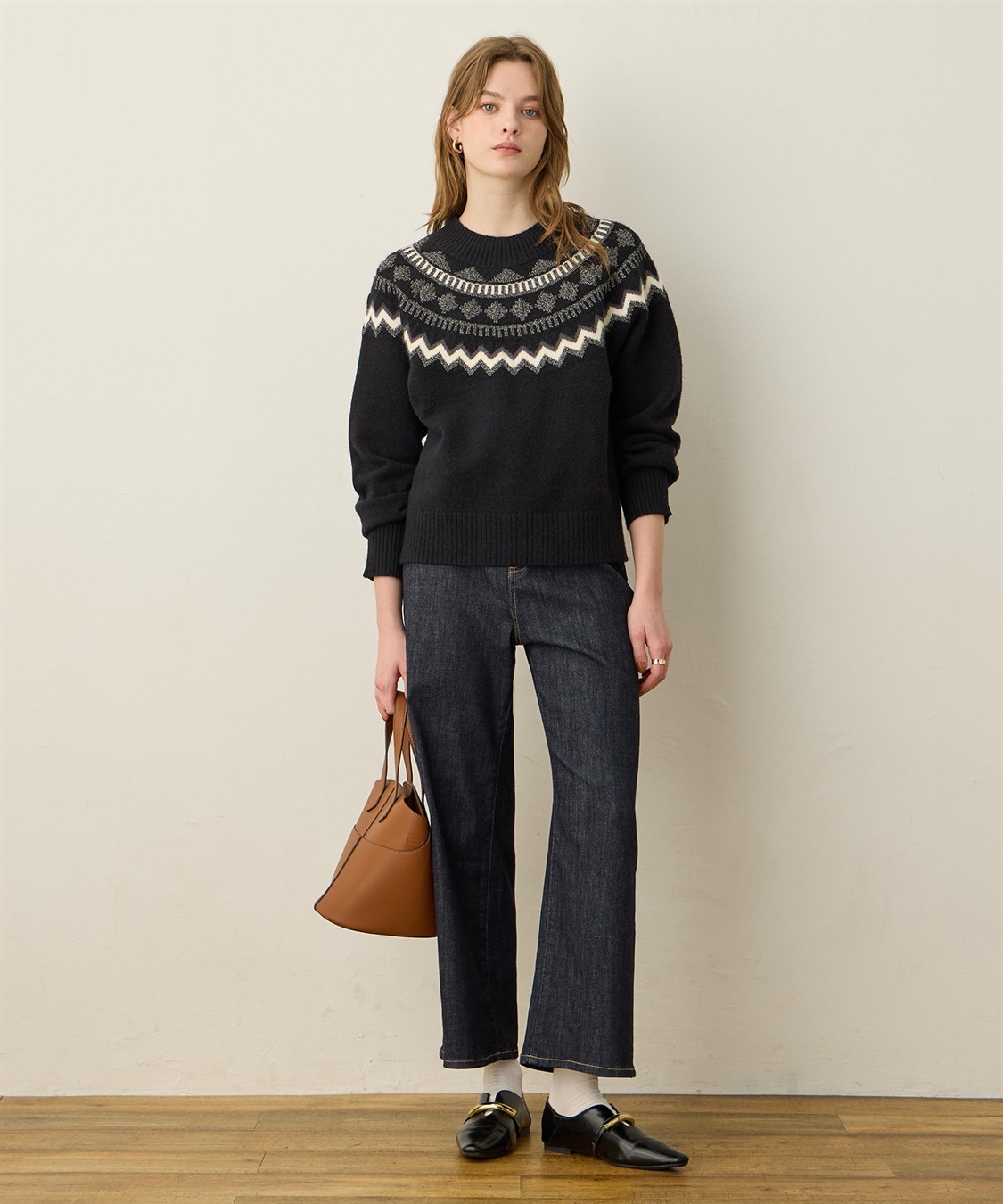 LE SOUK HOLIDAY 柄ニットプルオーバー_sub_8