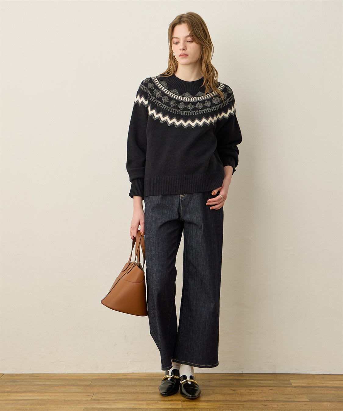 LE SOUK HOLIDAY 柄ニットプルオーバー_sub_9