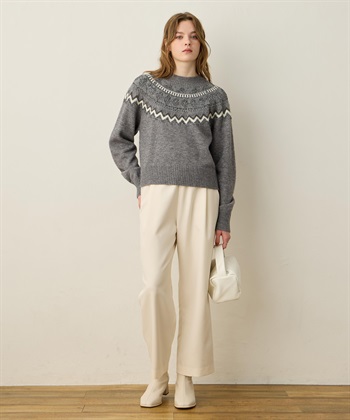 LE SOUK HOLIDAY 柄ニットプルオーバー_subthumb_12