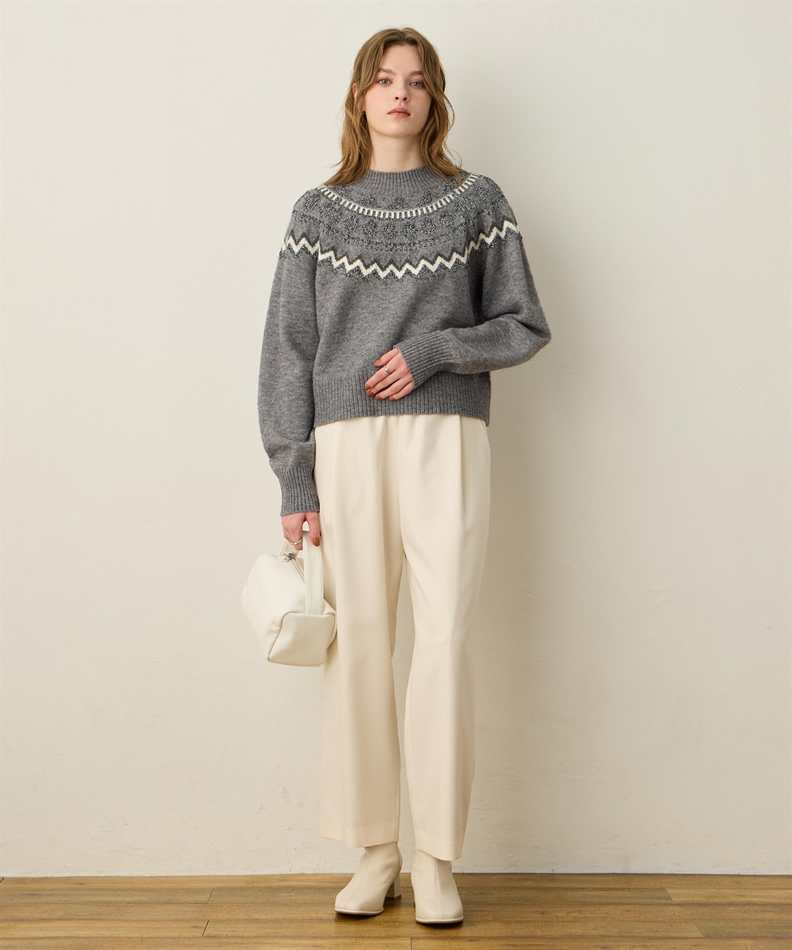 LE SOUK HOLIDAY 柄ニットプルオーバー_sub_14