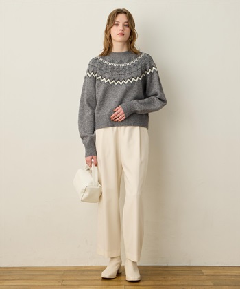 LE SOUK HOLIDAY 柄ニットプルオーバー_subthumb_14