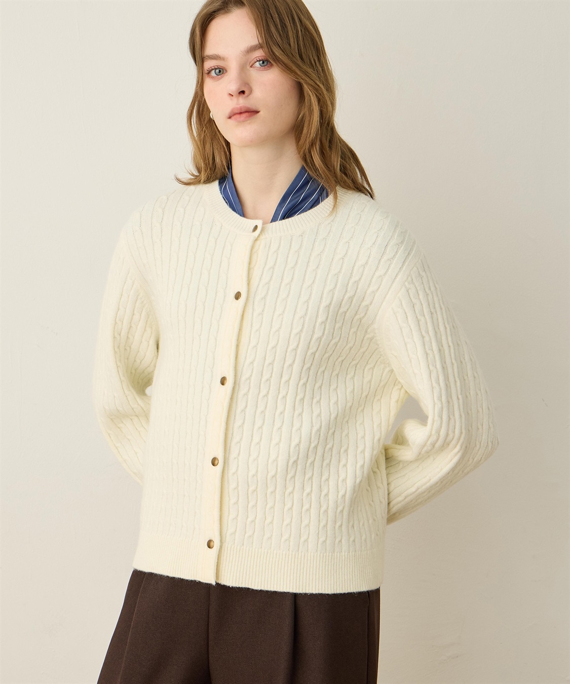 LE SOUK HOLIDAY ケーブルニットカーディガン_sub_1