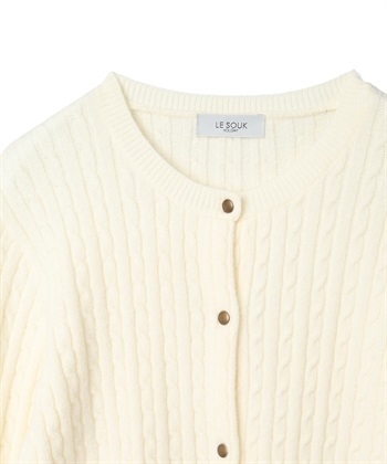 LE SOUK HOLIDAY ケーブルニットカーディガン_subthumb_23