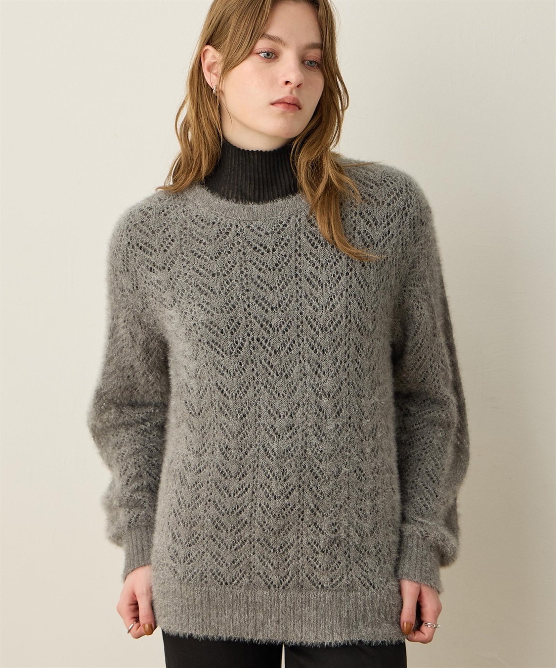 LE SOUK HOLIDAY シャギーニットプルオーバー_sub_2