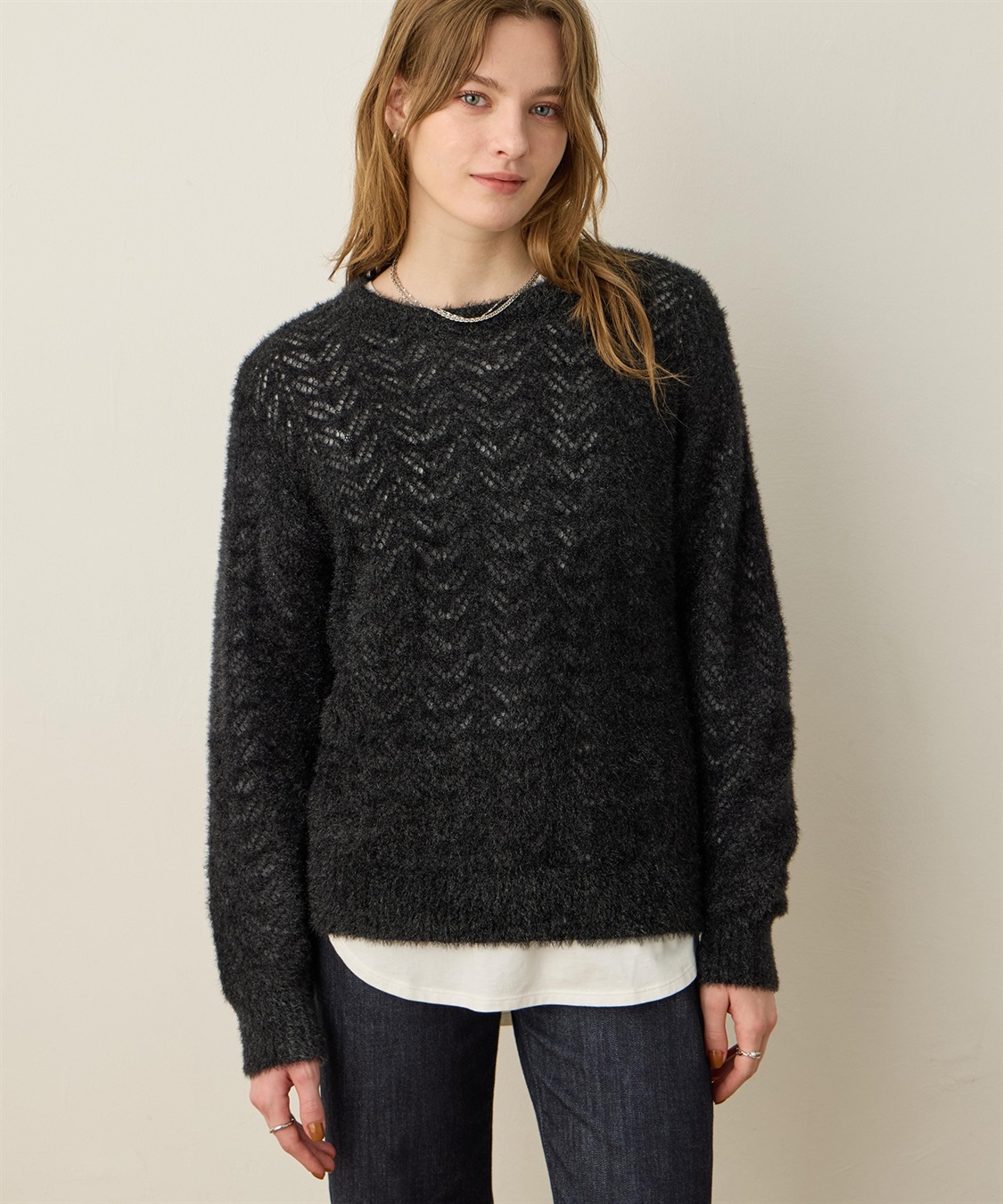 LE SOUK HOLIDAY シャギーニットプルオーバー_sub_6