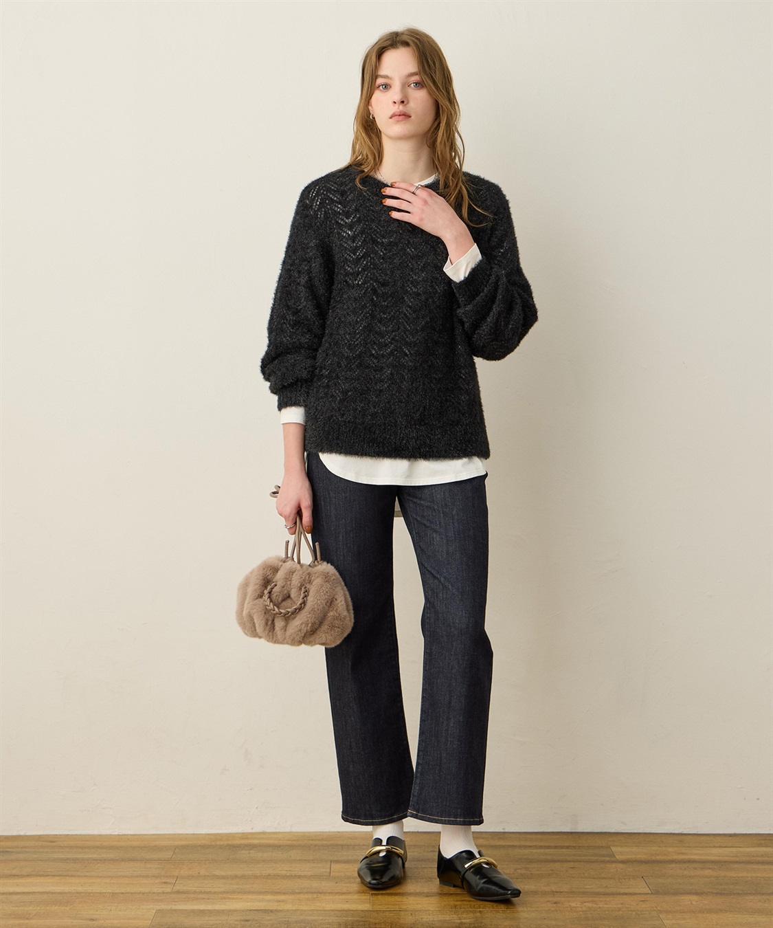 LE SOUK HOLIDAY シャギーニットプルオーバー_sub_8