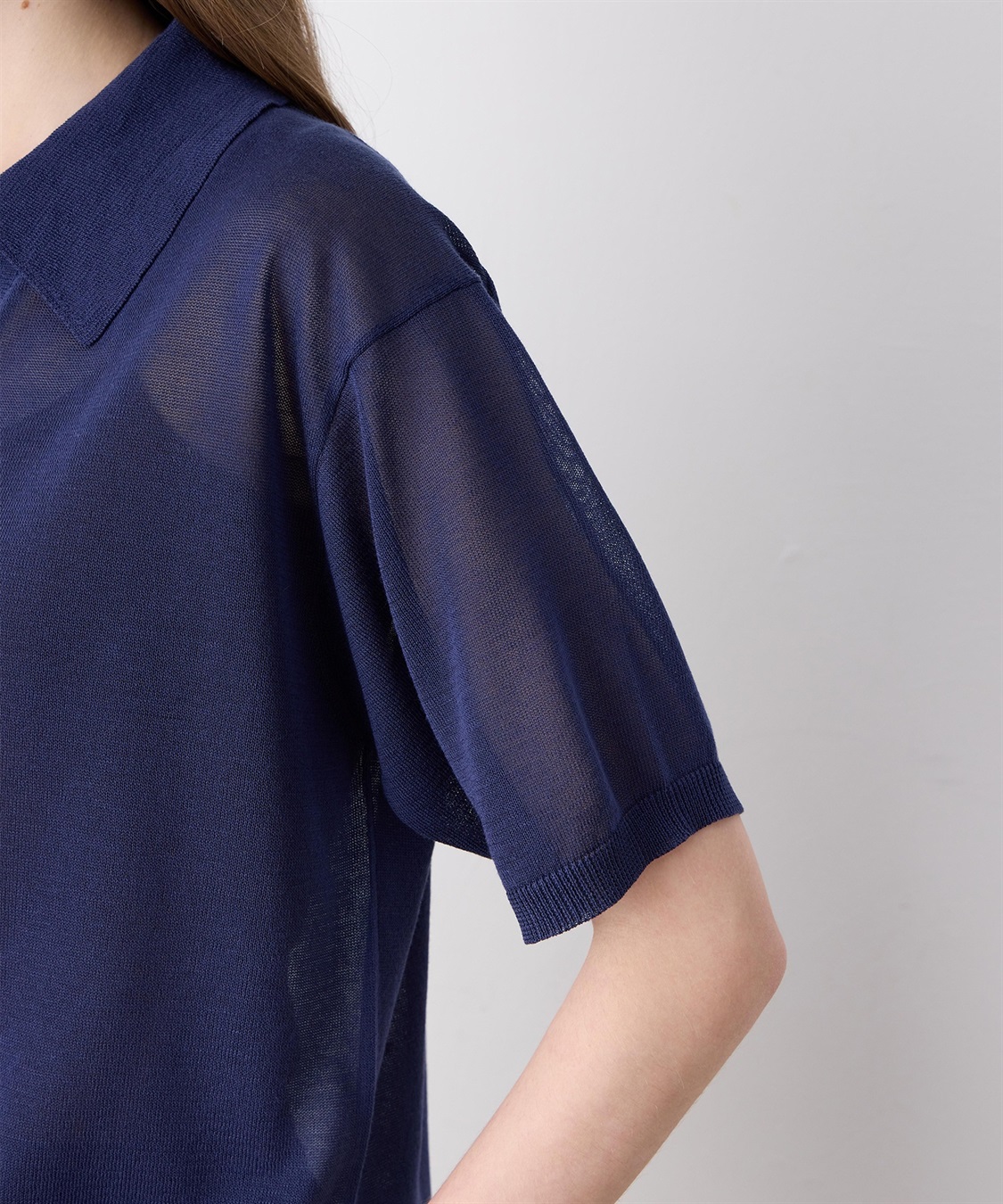 LE SOUK HOLIDAY 襟付きシアーニットプルオーバー_sub_19