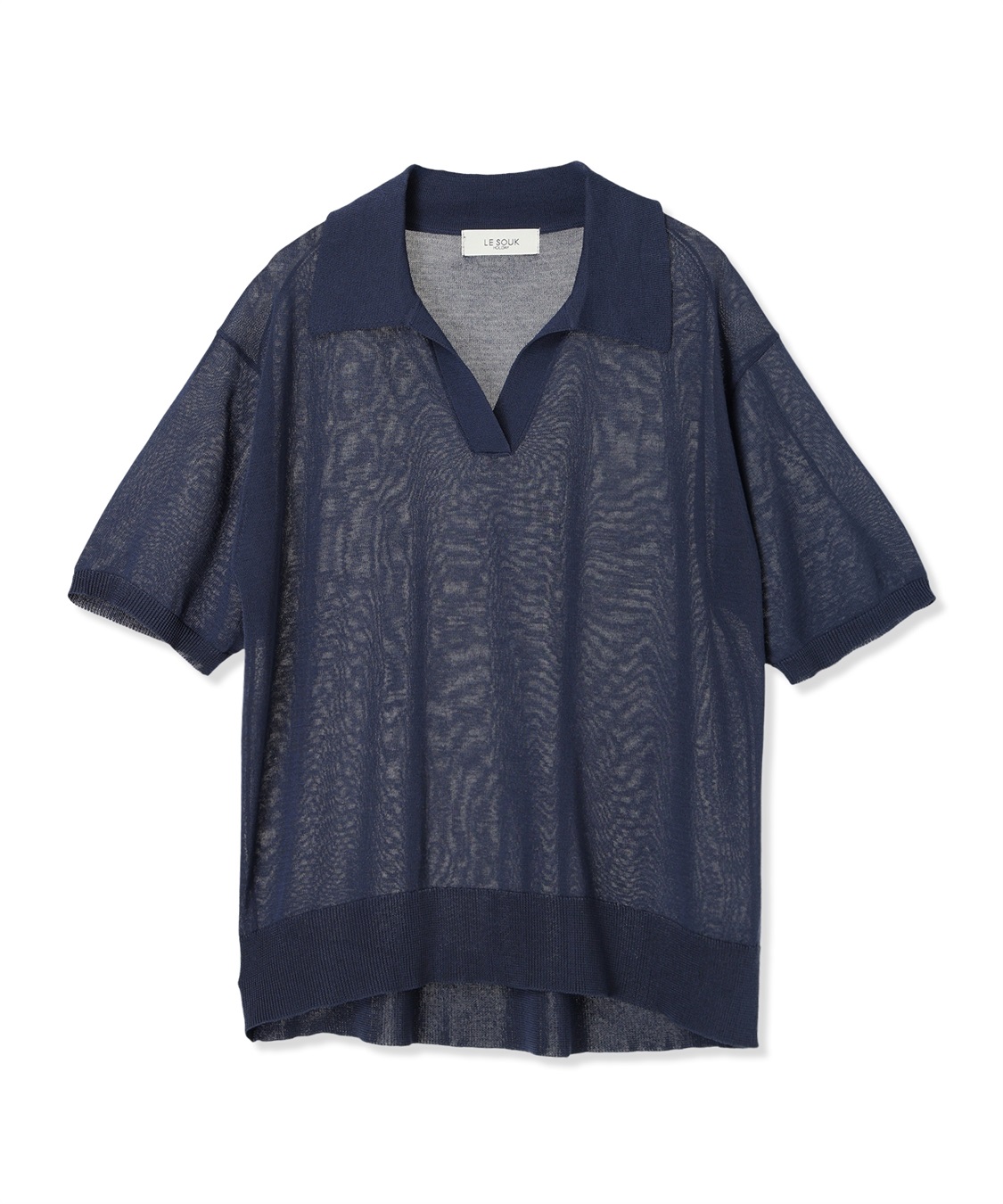 LE SOUK HOLIDAY 襟付きシアーニットプルオーバー_sub_21