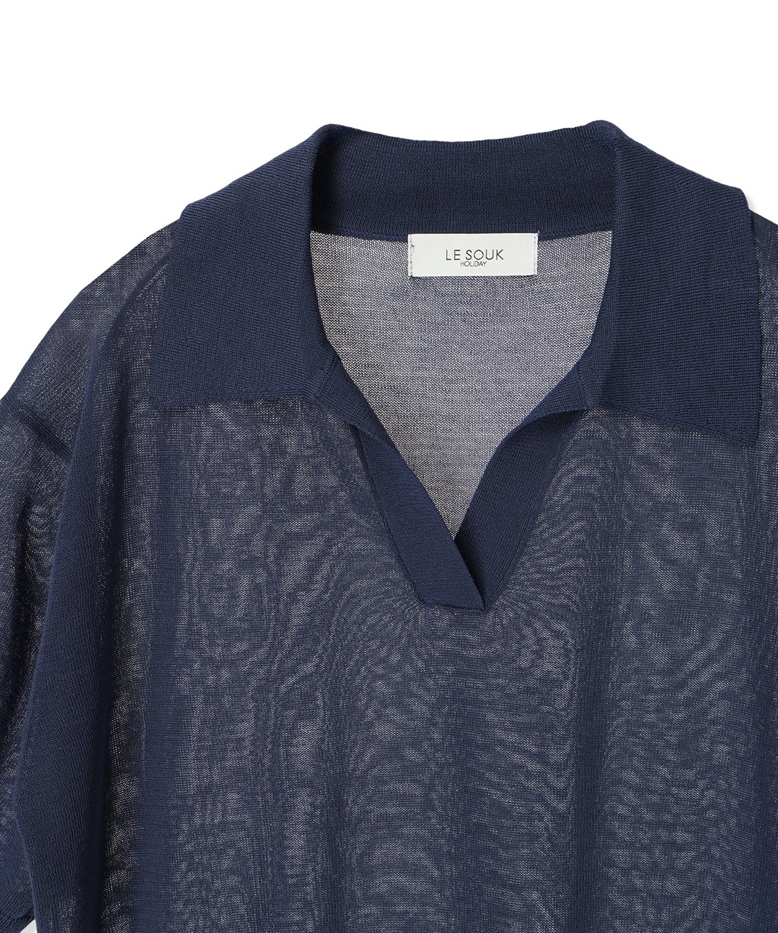 LE SOUK HOLIDAY 襟付きシアーニットプルオーバー_sub_23
