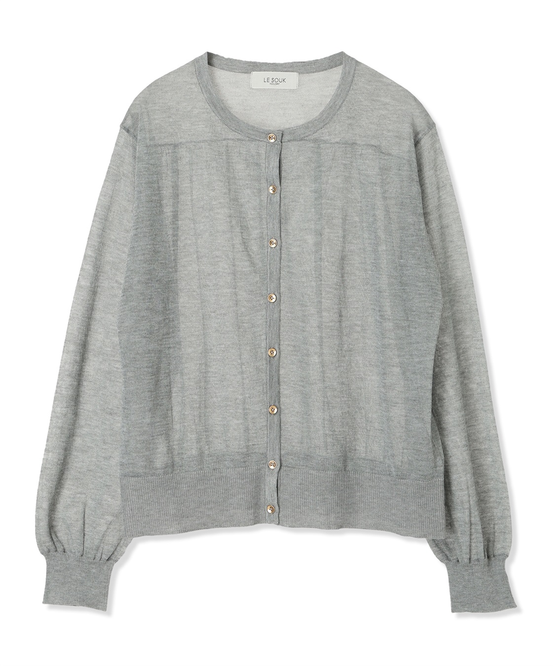LE SOUK HOLIDAY 金ボタンシアーカーディガン_sub_23