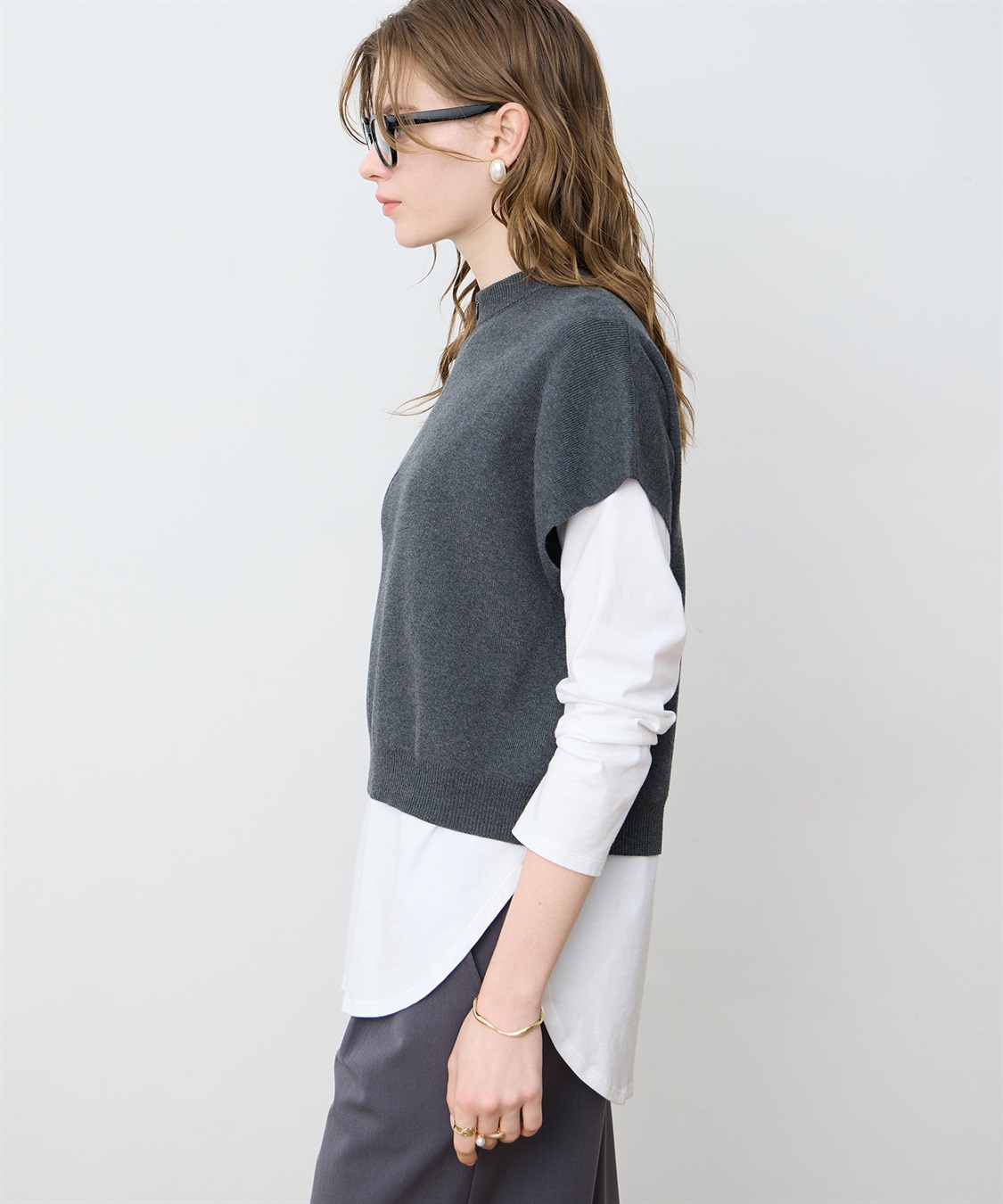 LE SOUK HOLIDAY ハーフZIPニットベスト_sub_5