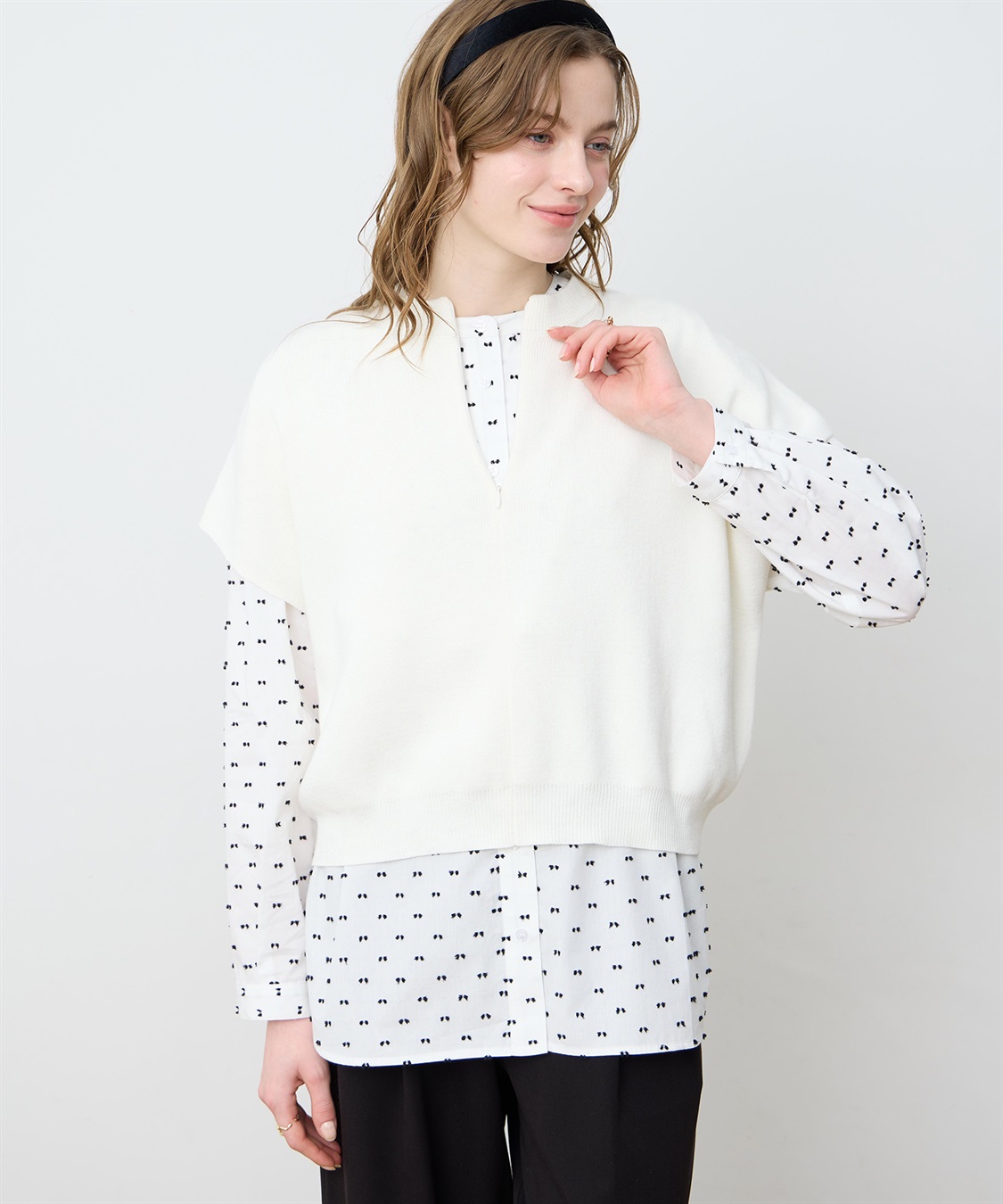 LE SOUK HOLIDAY ハーフZIPニットベスト_sub_7