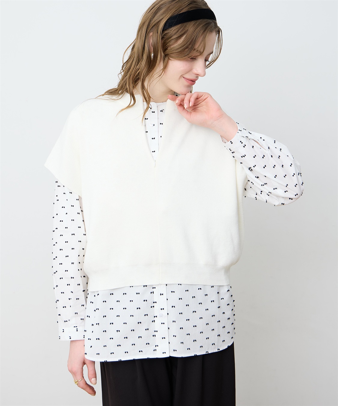 LE SOUK HOLIDAY ハーフZIPニットベスト_sub_8