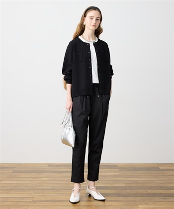 LE SOUK HOLIDAY ニットクルーネックカーディガン【ハンドウォッシャブル】_subthumb_13