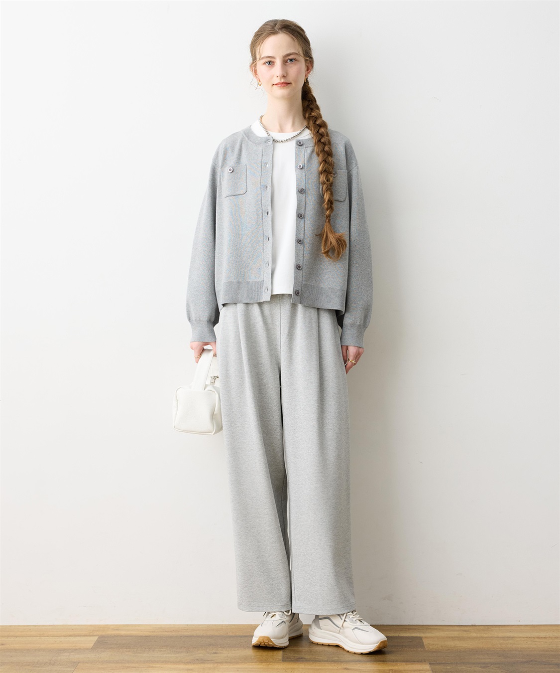 LE SOUK HOLIDAY ニットクルーネックカーディガン【ハンドウォッシャブル】_sub_14