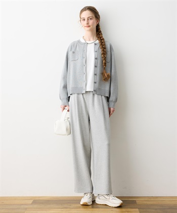 LE SOUK HOLIDAY ニットクルーネックカーディガン【ハンドウォッシャブル】_subthumb_15