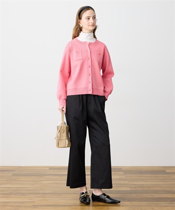 LE SOUK HOLIDAY ニットクルーネックカーディガン【ハンドウォッシャブル】_subthumb_17