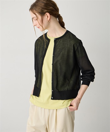 LE SOUK HOLIDAY バックギャザーシアーカーディガン_subthumb_4