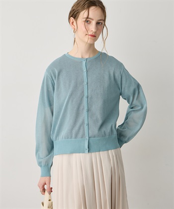 LE SOUK HOLIDAY バックギャザーシアーカーディガン_subthumb_6