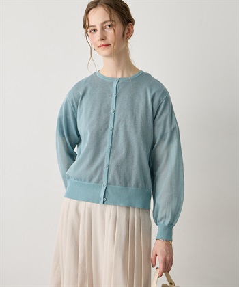 LE SOUK HOLIDAY バックギャザーシアーカーディガン_subthumb_8