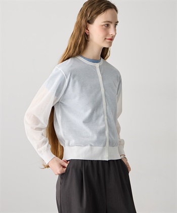 LE SOUK HOLIDAY バックギャザーシアーカーディガン_subthumb_9