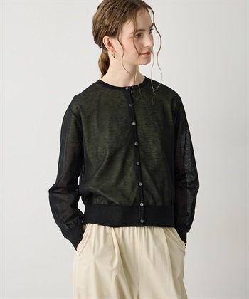 LE SOUK HOLIDAY バックギャザーシアーカーディガン_subthumb_12