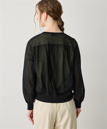 LE SOUK HOLIDAY バックギャザーシアーカーディガン_subthumb_13