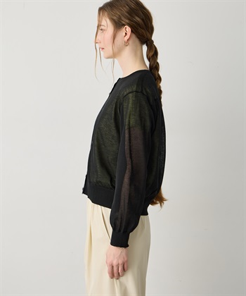 LE SOUK HOLIDAY バックギャザーシアーカーディガン_subthumb_14