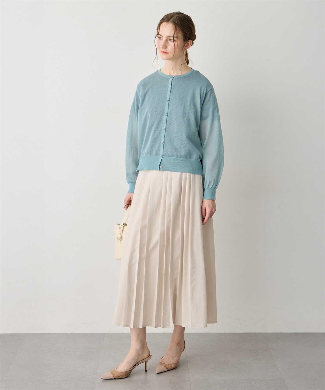 LE SOUK HOLIDAY バックギャザーシアーカーディガン_sub_21