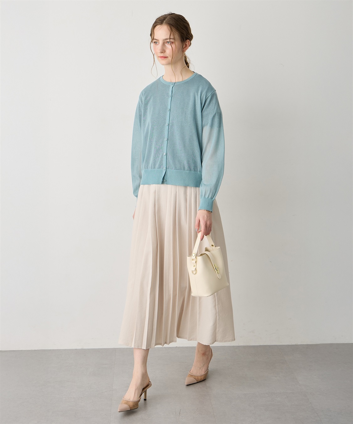 LE SOUK HOLIDAY バックギャザーシアーカーディガン_sub_22