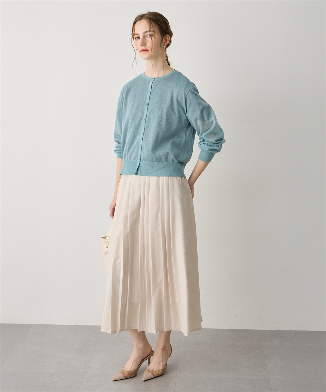 LE SOUK HOLIDAY バックギャザーシアーカーディガン_sub_23