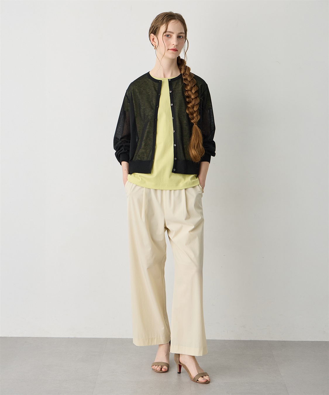 LE SOUK HOLIDAY バックギャザーシアーカーディガン_sub_25