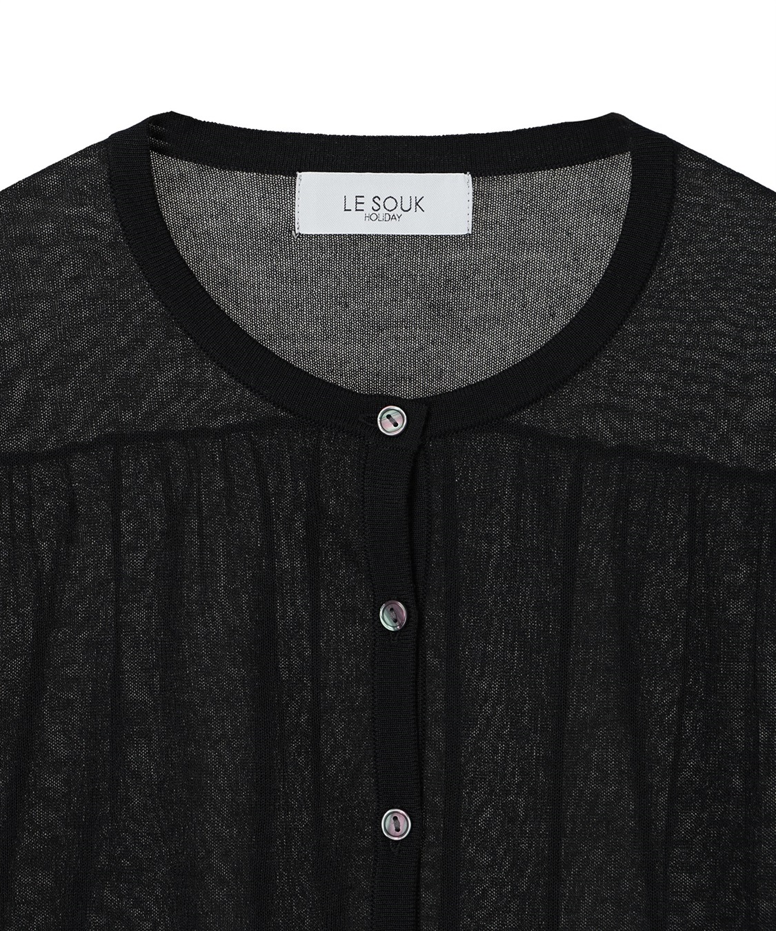 LE SOUK HOLIDAY バックギャザーシアーカーディガン_sub_27