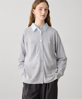 LE SOUK HOLIDAY ポケットシアーカーディガン_subthumb_1