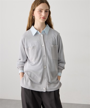 LE SOUK HOLIDAY ポケットシアーカーディガン_subthumb_4